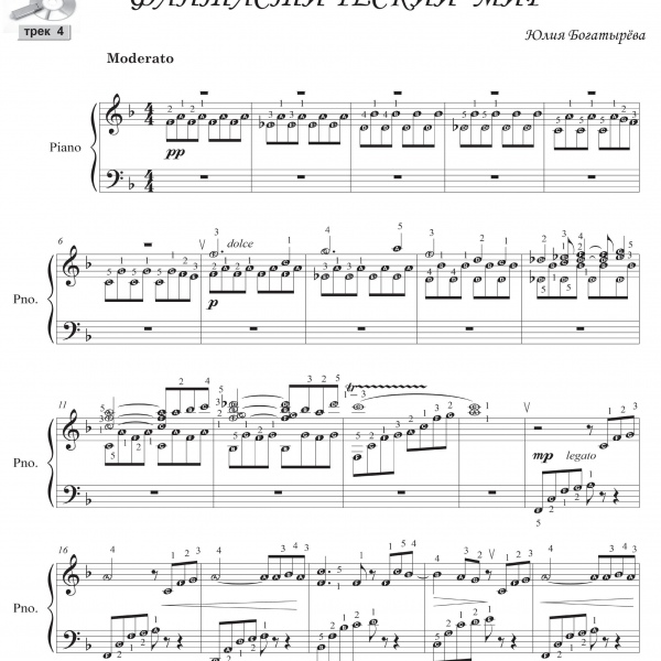 Фортепіанні п'єси для середнього рівня підготовки "Королева мелодя" (є українською)