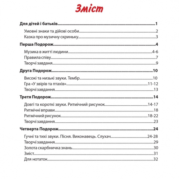 Курс навчання "МУЗИЧНІ ПРИГОДИ" (Комплект: шість випусків)