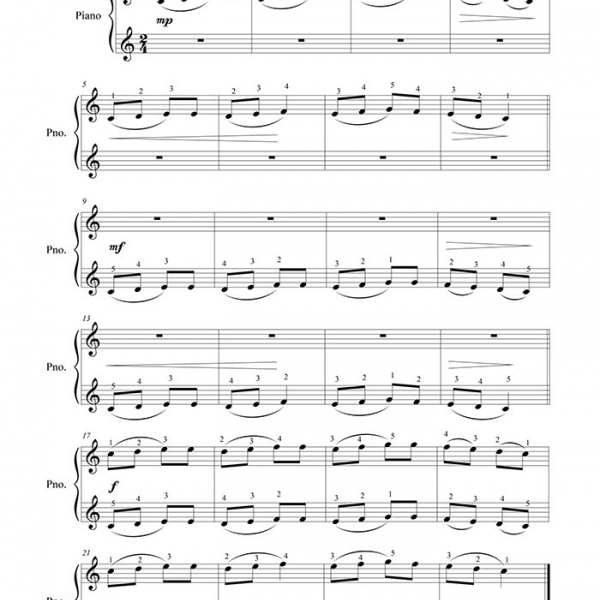 Фортепіанна техніка "НАТХНЕННЯ" для швидкості пальців (є українською)