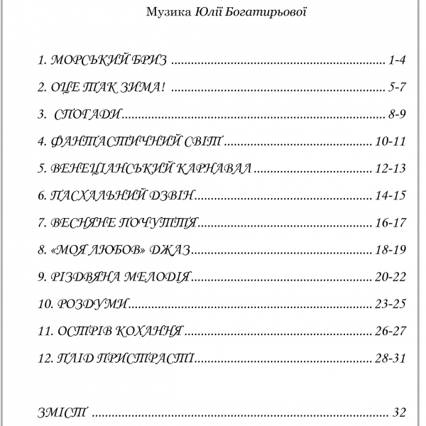 Фортепіанні п'єси для середнього рівня підготовки "Королева мелодя" (є українською)